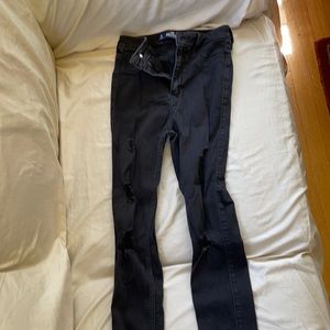 hollister ripped skinny jeans size 1regular